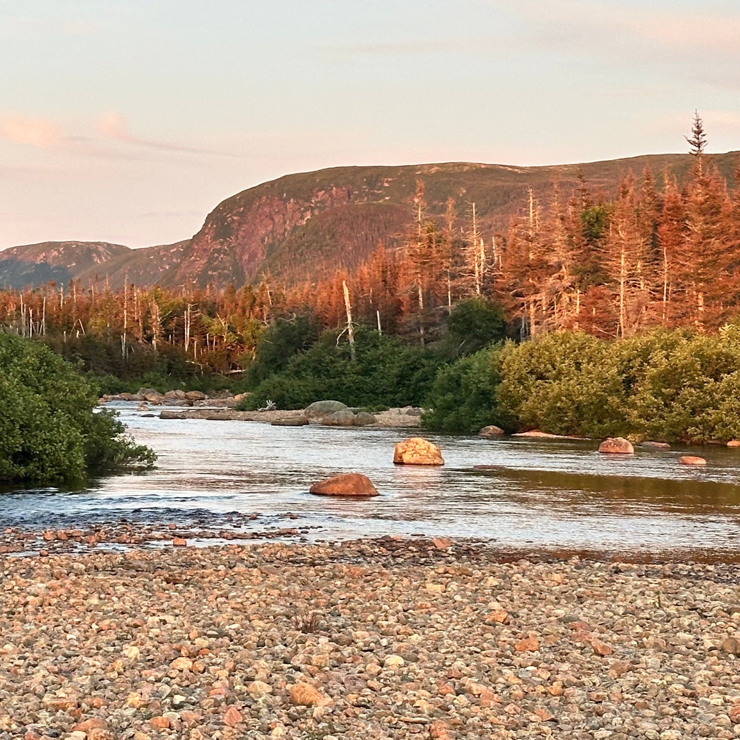 Lee Wulff Fly Fishing Lodge nestled in the heart of Newfoundland